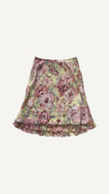Vintage Romantic Floral Midi Skirt