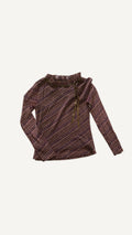 2000's Sheer Mesh Ruffle Top