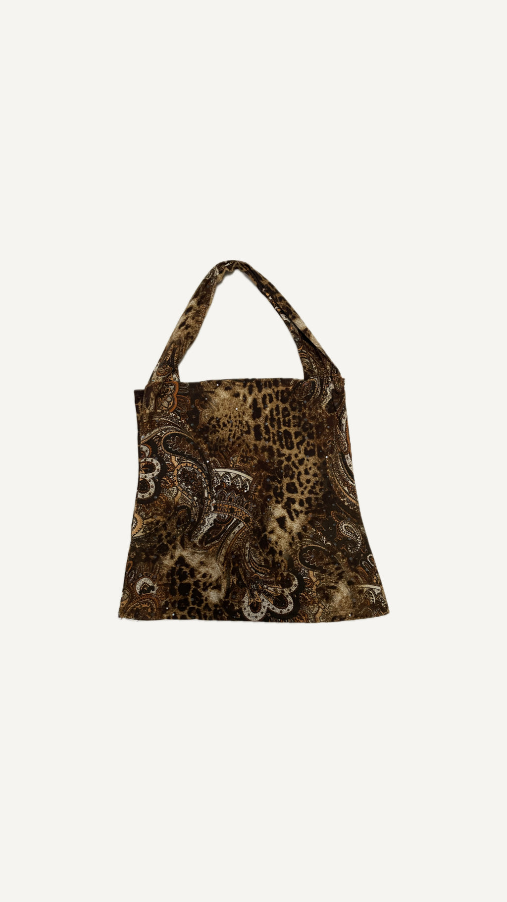 2000’s Leopard Paisley Rhinestone Halter Top