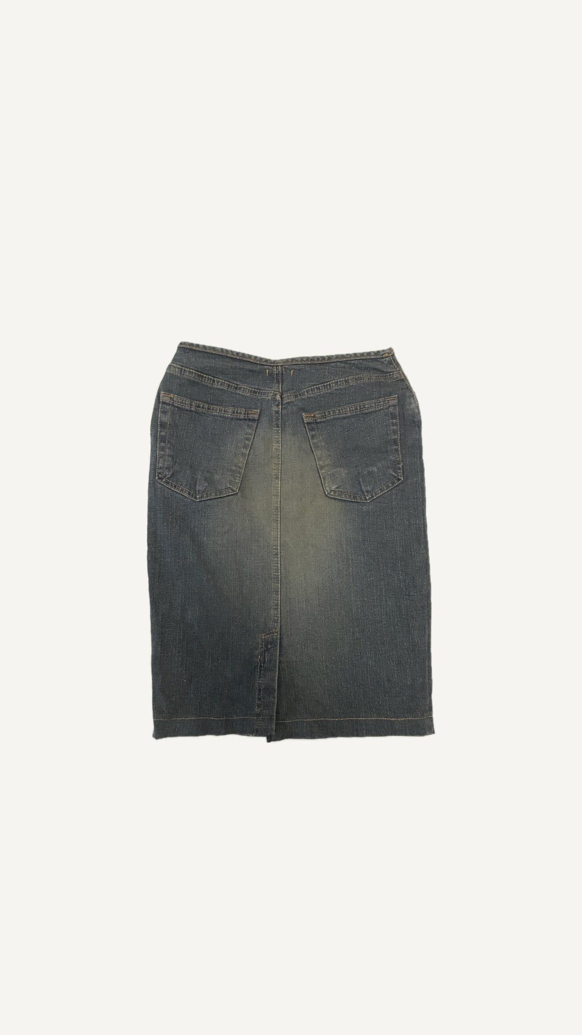 2000's Dark Wash Denim Midi Skirt