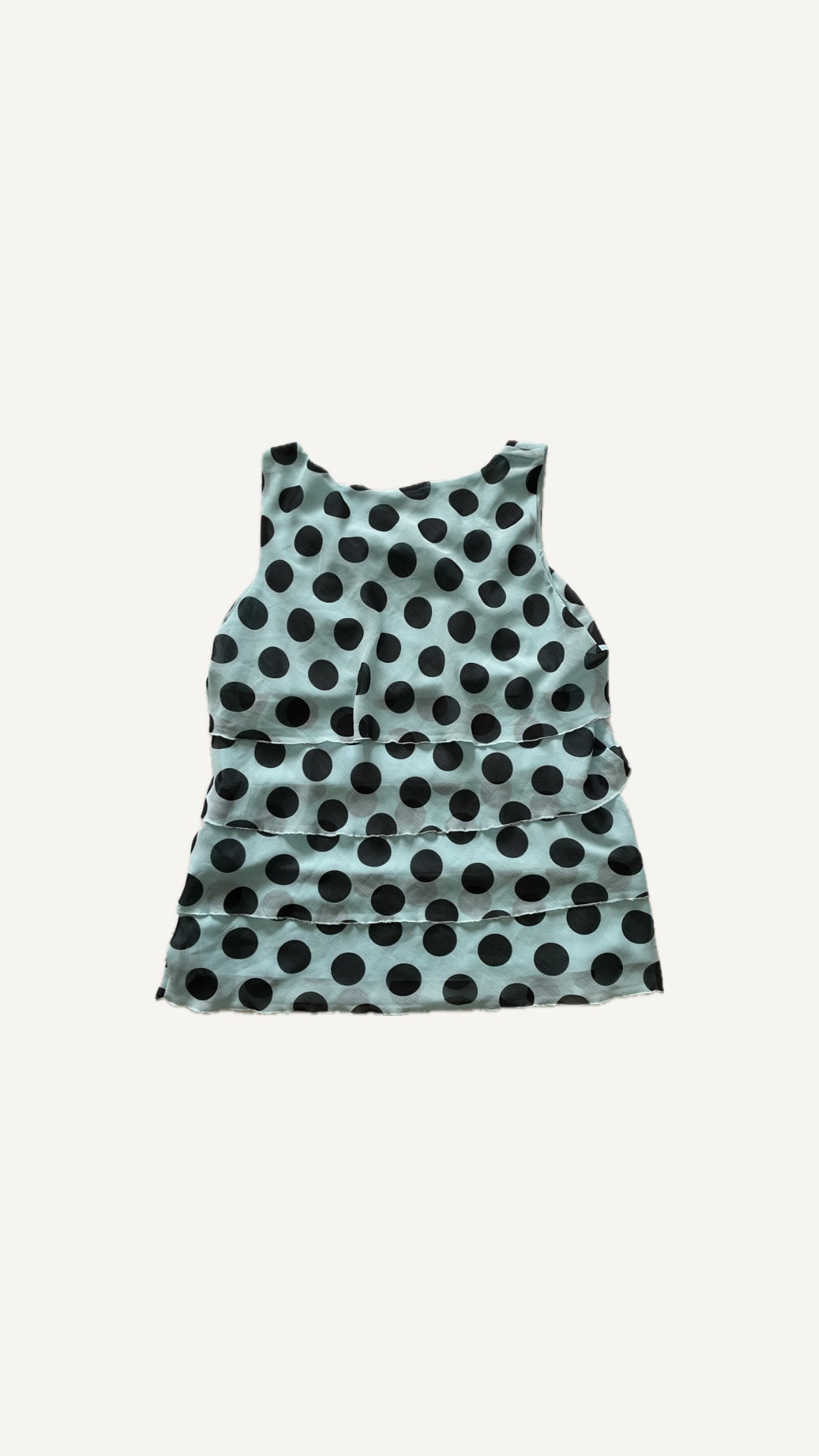 Retro Polka Dot Tiered Mini Dress