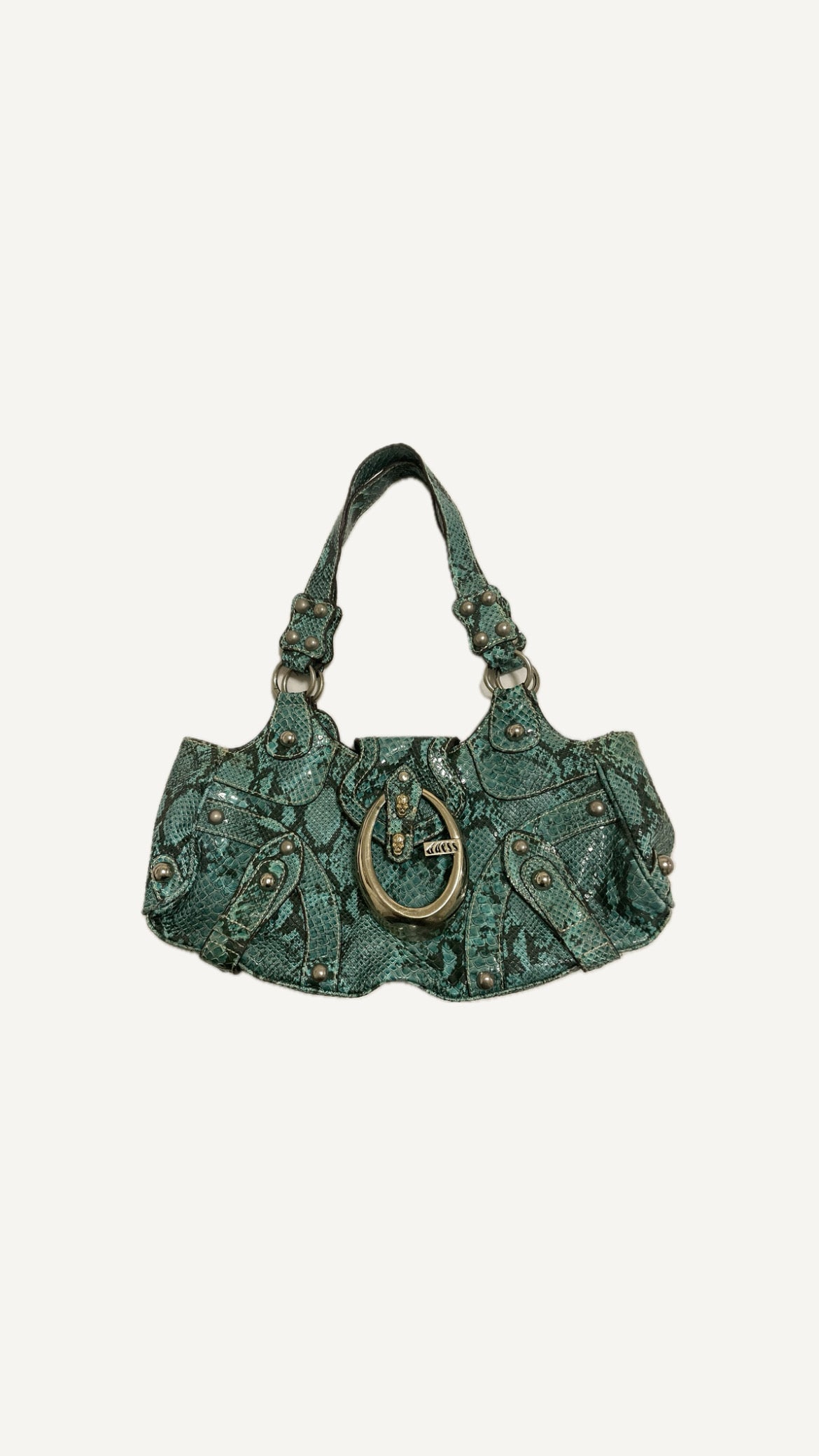 2000’s GUESS Snake Skull Baguette Bag