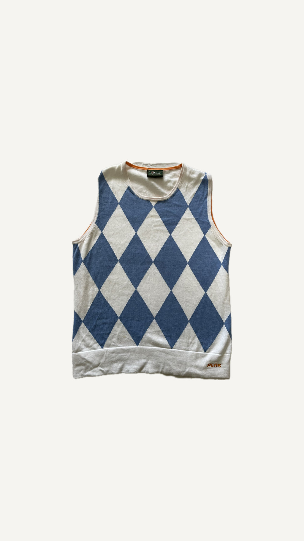 2000's Peak Performance Argyle Knit Vest