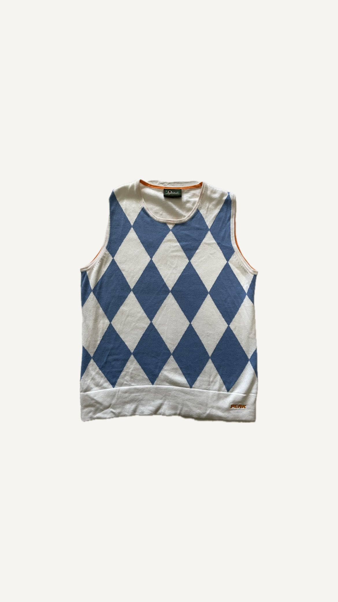 2000's Peak Performance Argyle Knit Vest