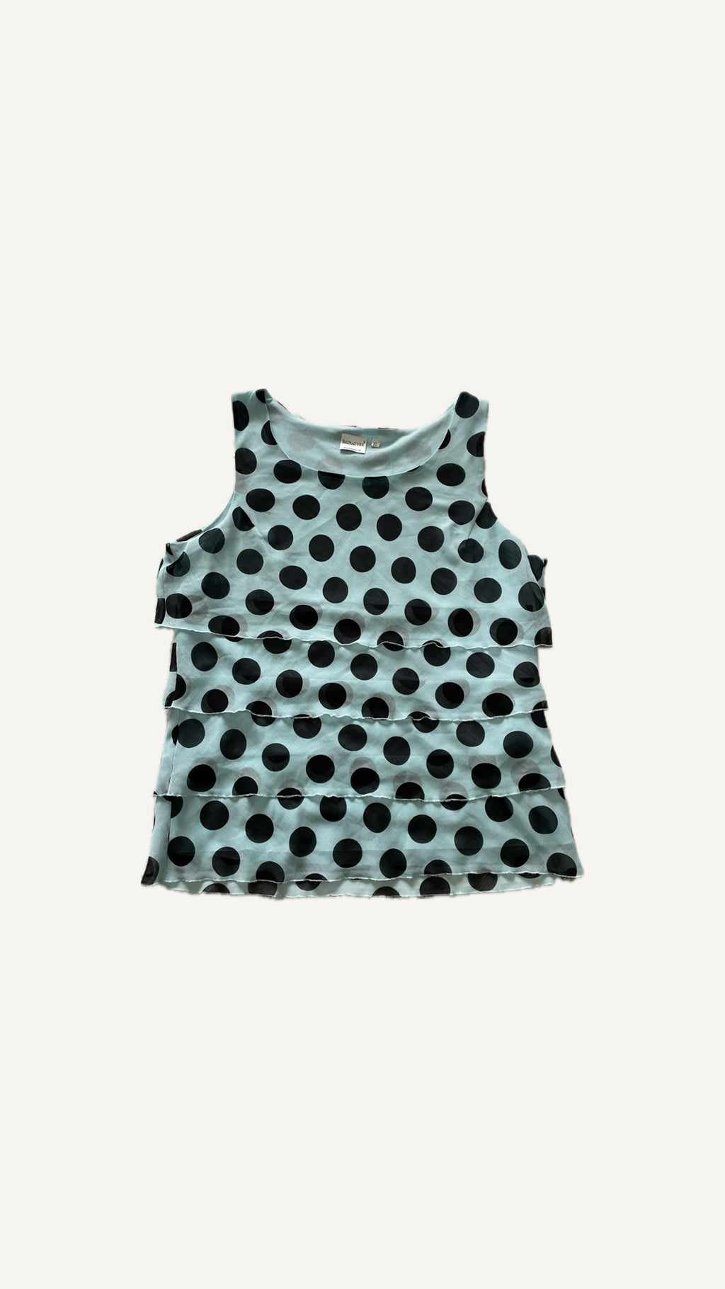 Retro Polka Dot Tiered Mini Dress