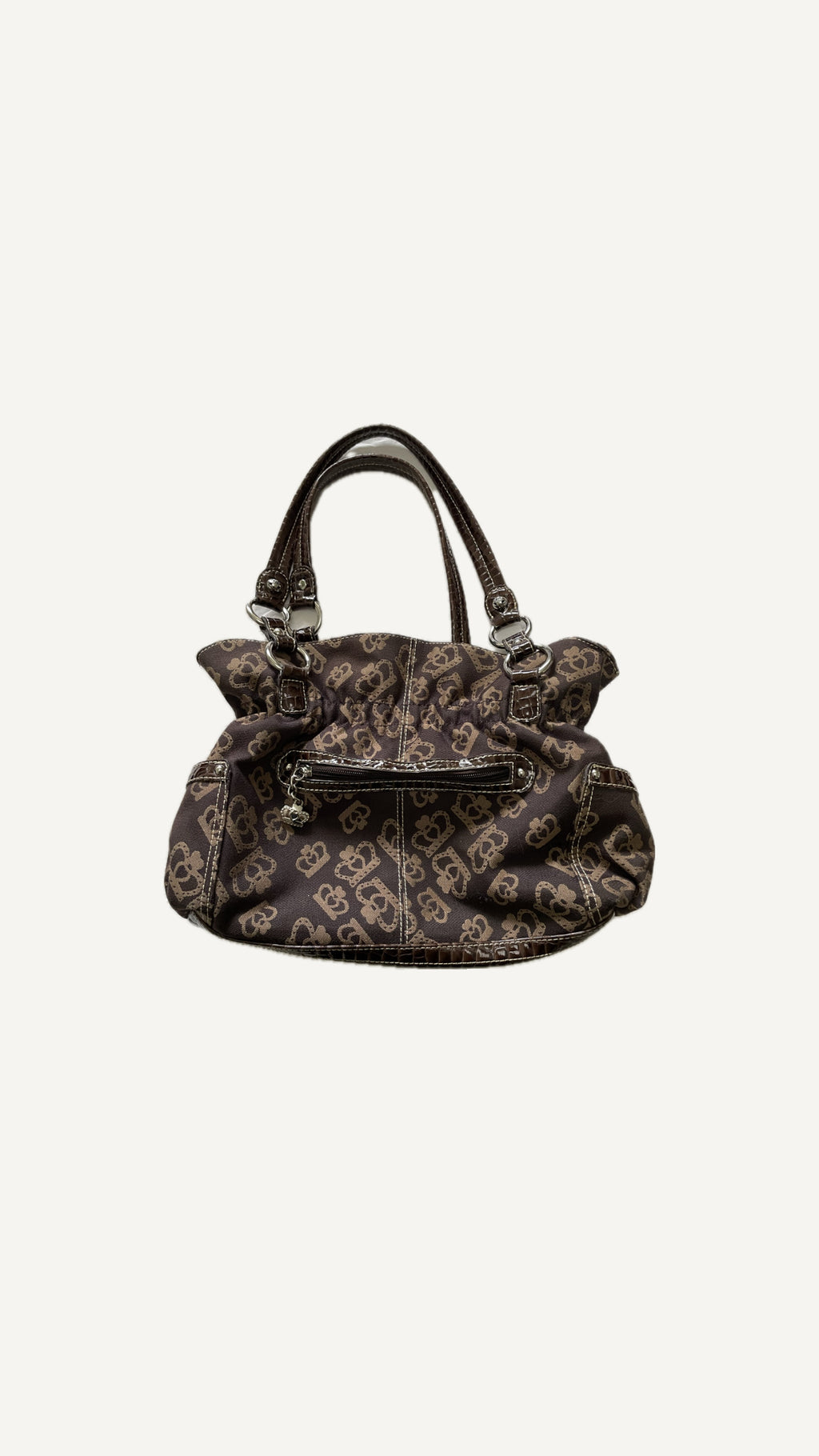 2000's Katy von Zeeland Monogram Shoulder Bag