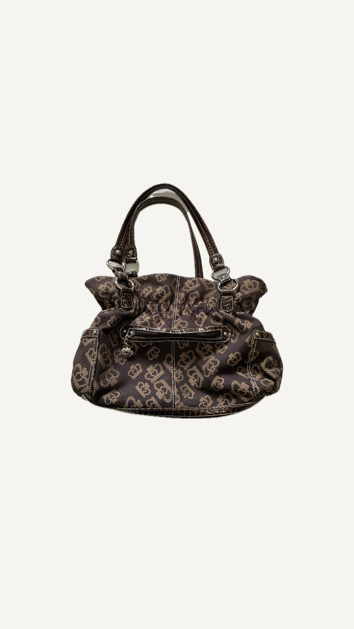 2000's Katy von Zeeland Monogram Shoulder Bag