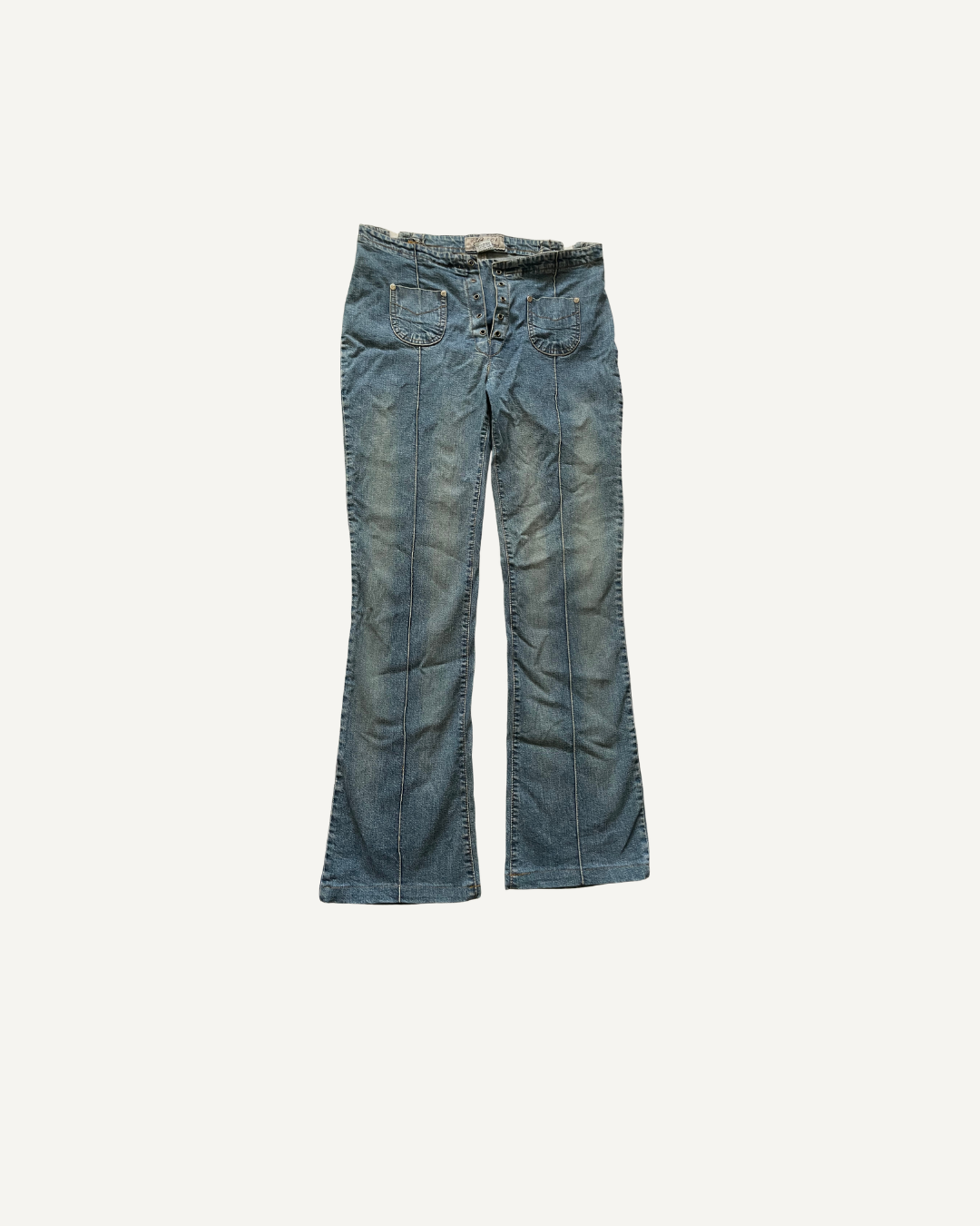 2000’s Lace-Up Flared Jeans