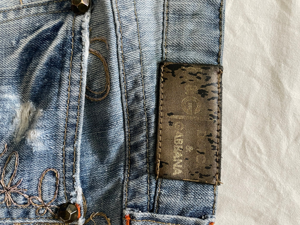 2000's Dolce & Gabbana Embroidered Capri Jeans