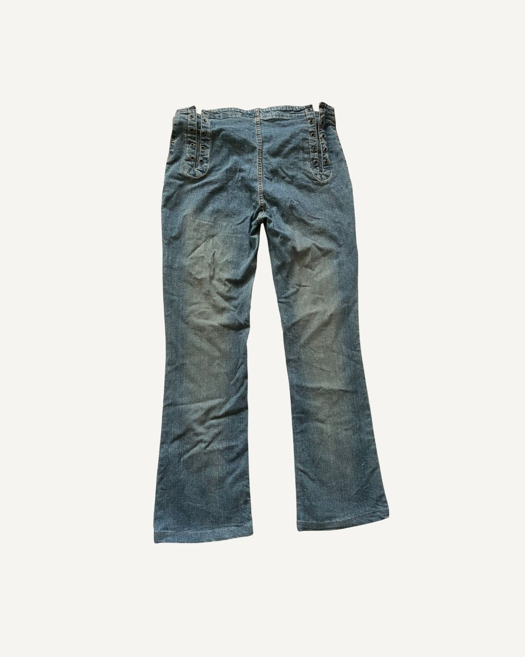 2000’s Lace-Up Flared Jeans